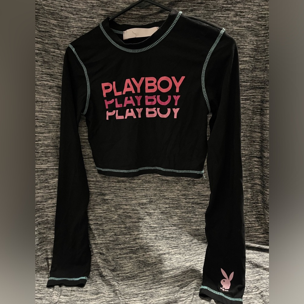 Playboy cropped long sleeve